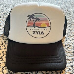 White Beach Life Foam Snapback Hat